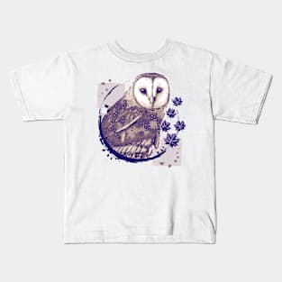 Barn Owl Painting Kids T-Shirt